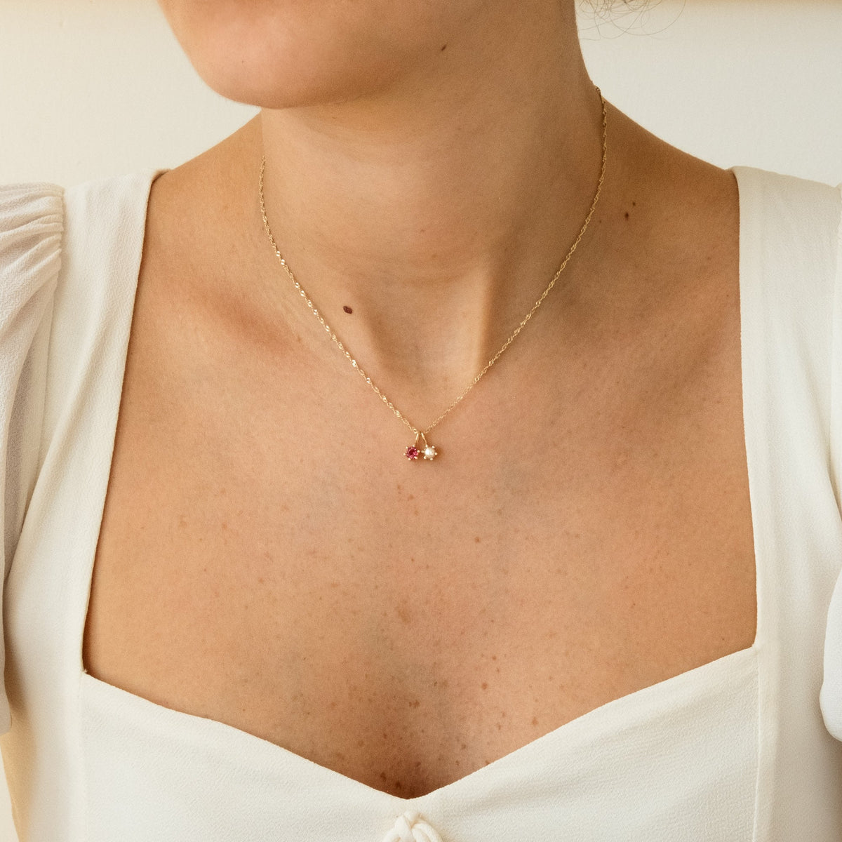 Akoya Pearl Charm (June Birthstone) - 14k Solid Gold